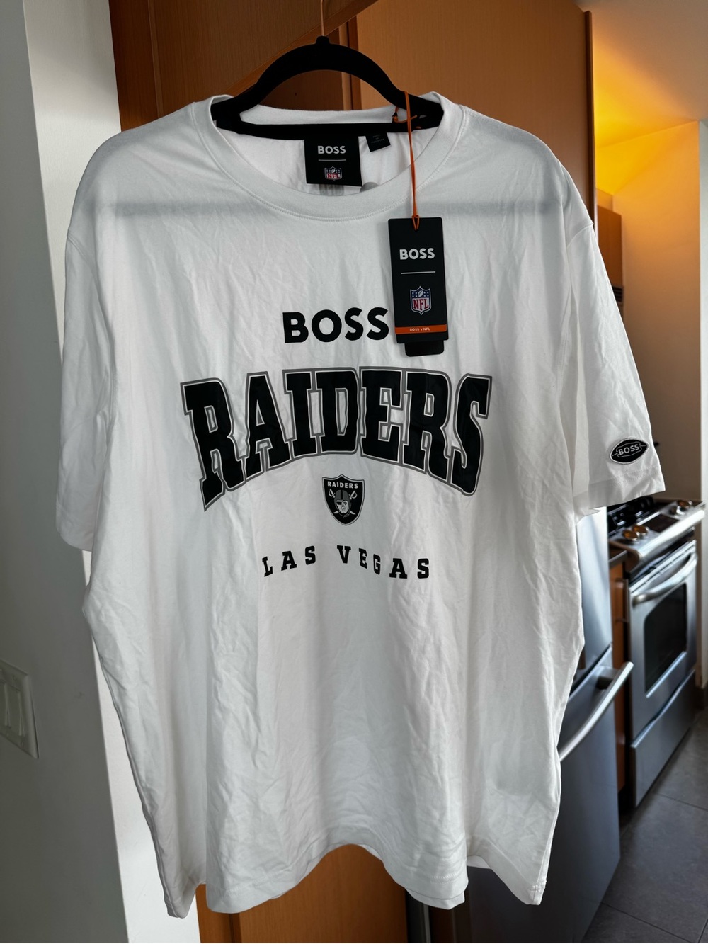 Boss White Raiders Las Vegas Graphic T‑Shirt
